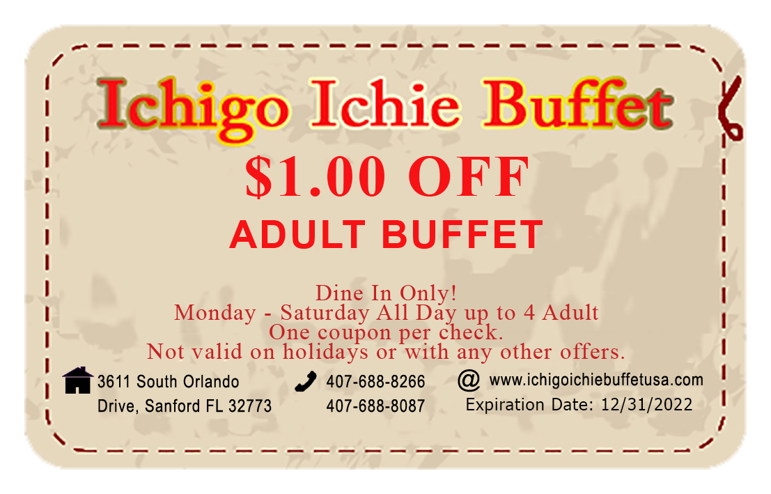 Coupon – Ichigo Ichie Buffet
